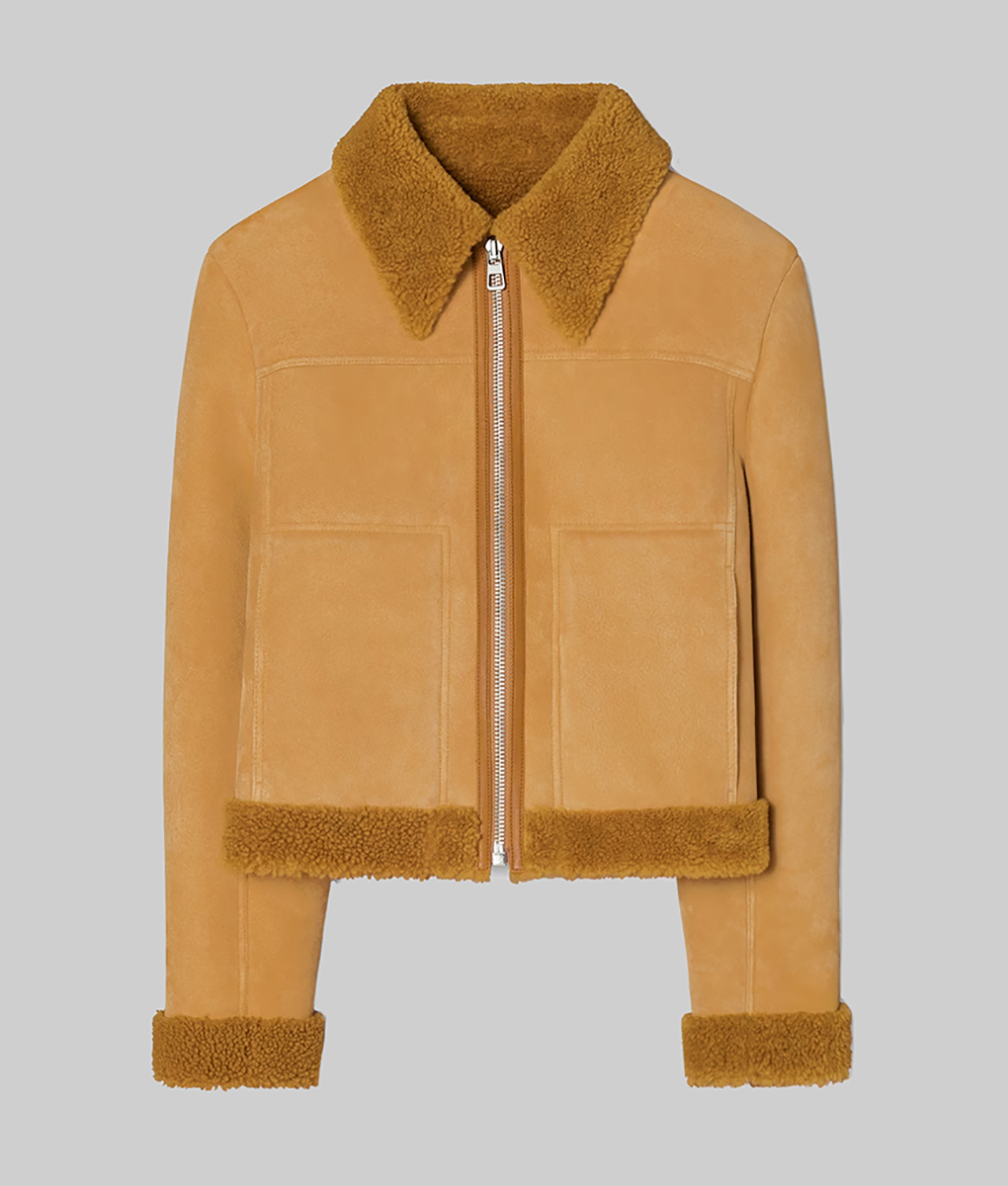 Olivia Ponton Brown Aviator Jacket