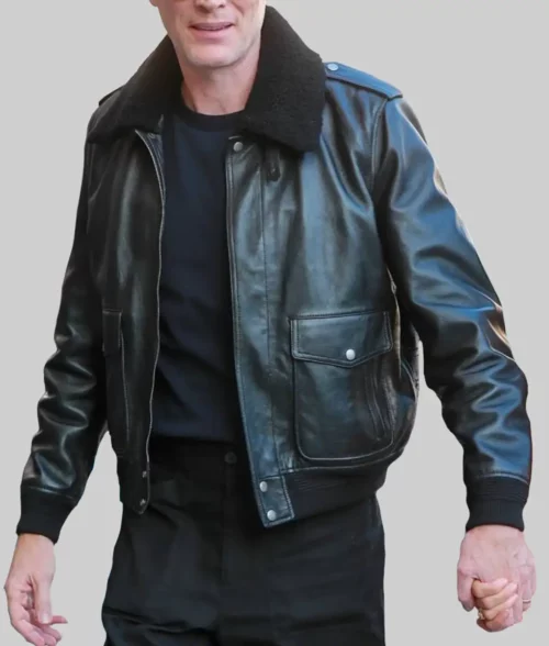 Paul Bettany Black Bomber Jacket