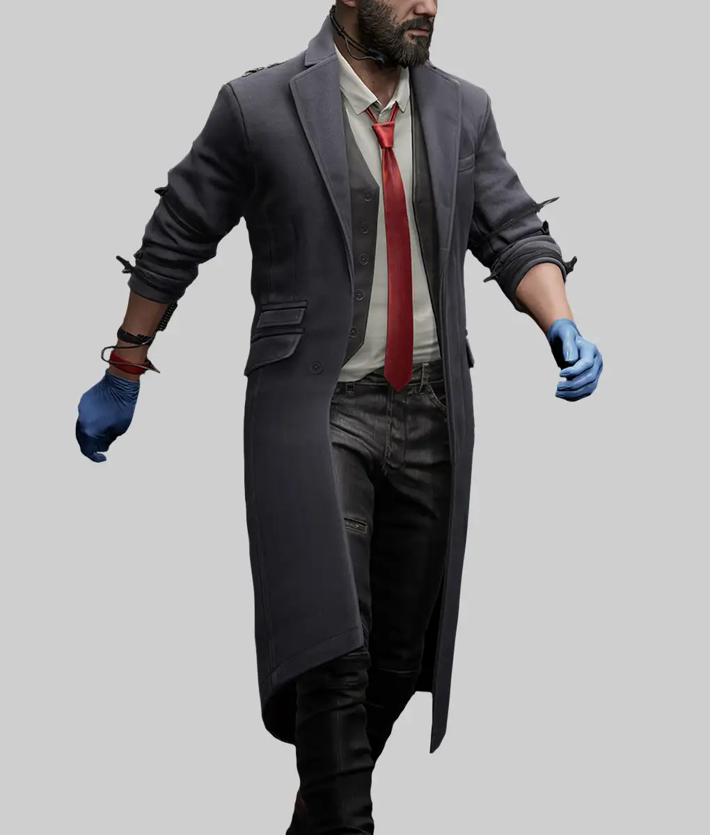 Payday 3 Hoxton Grey Trench Coat