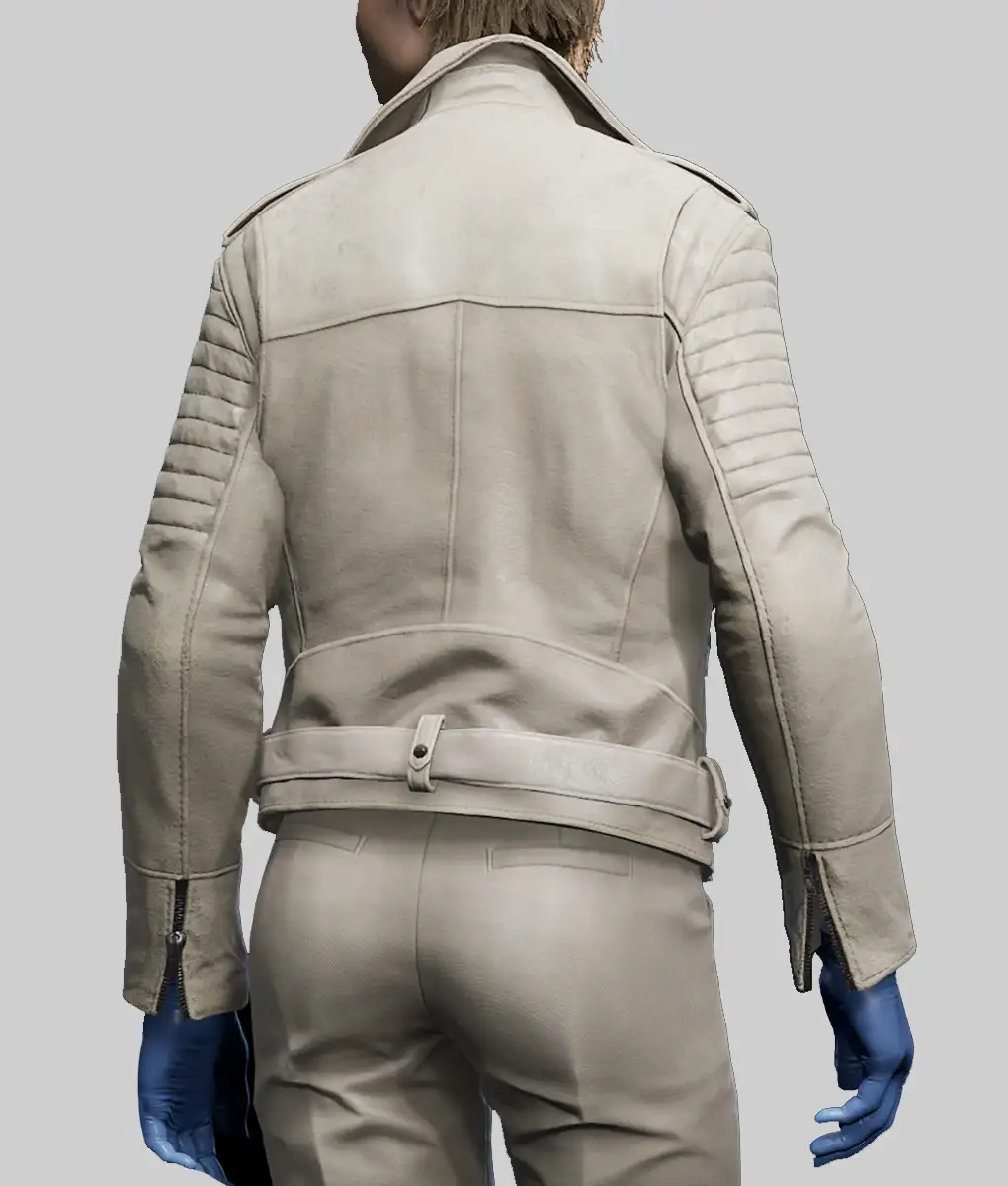 Payday 3 Pearl White Leather Jacket