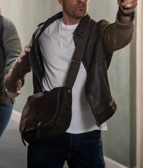 Sam Rockwell Brown Leather Jacket