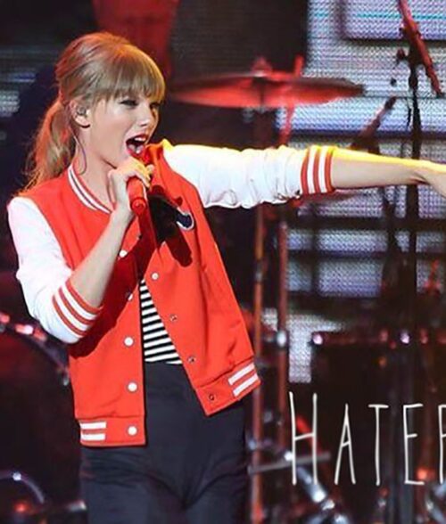 Taylor Swift Concert Red Varsity Jacket