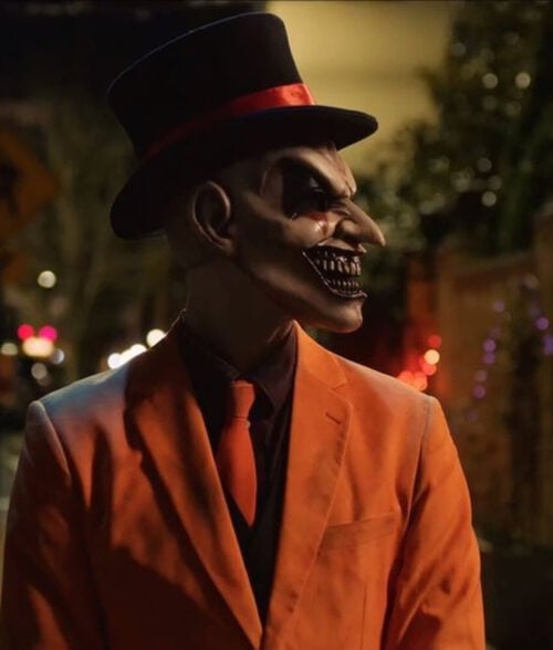 The Jester Michael Sheffield Orange Suit