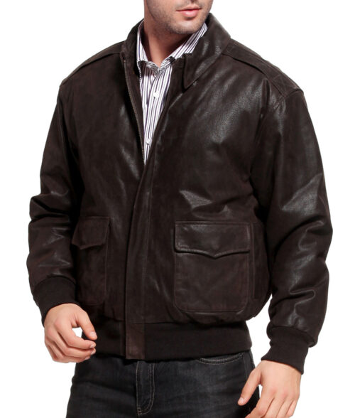 Air Force A2 Flight Brown Bomber Jacket