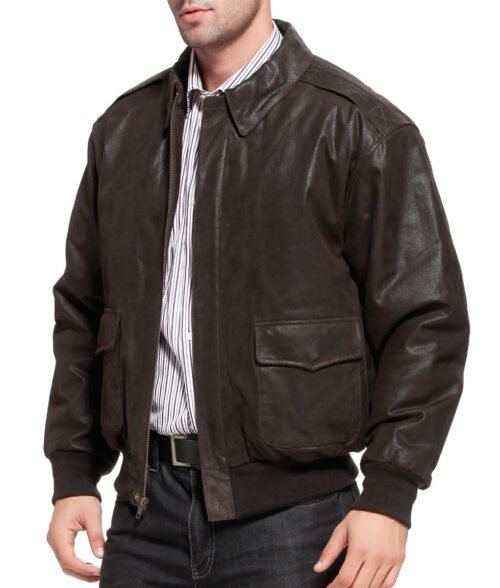 Air Force A2 Flight Brown Bomber Jacket