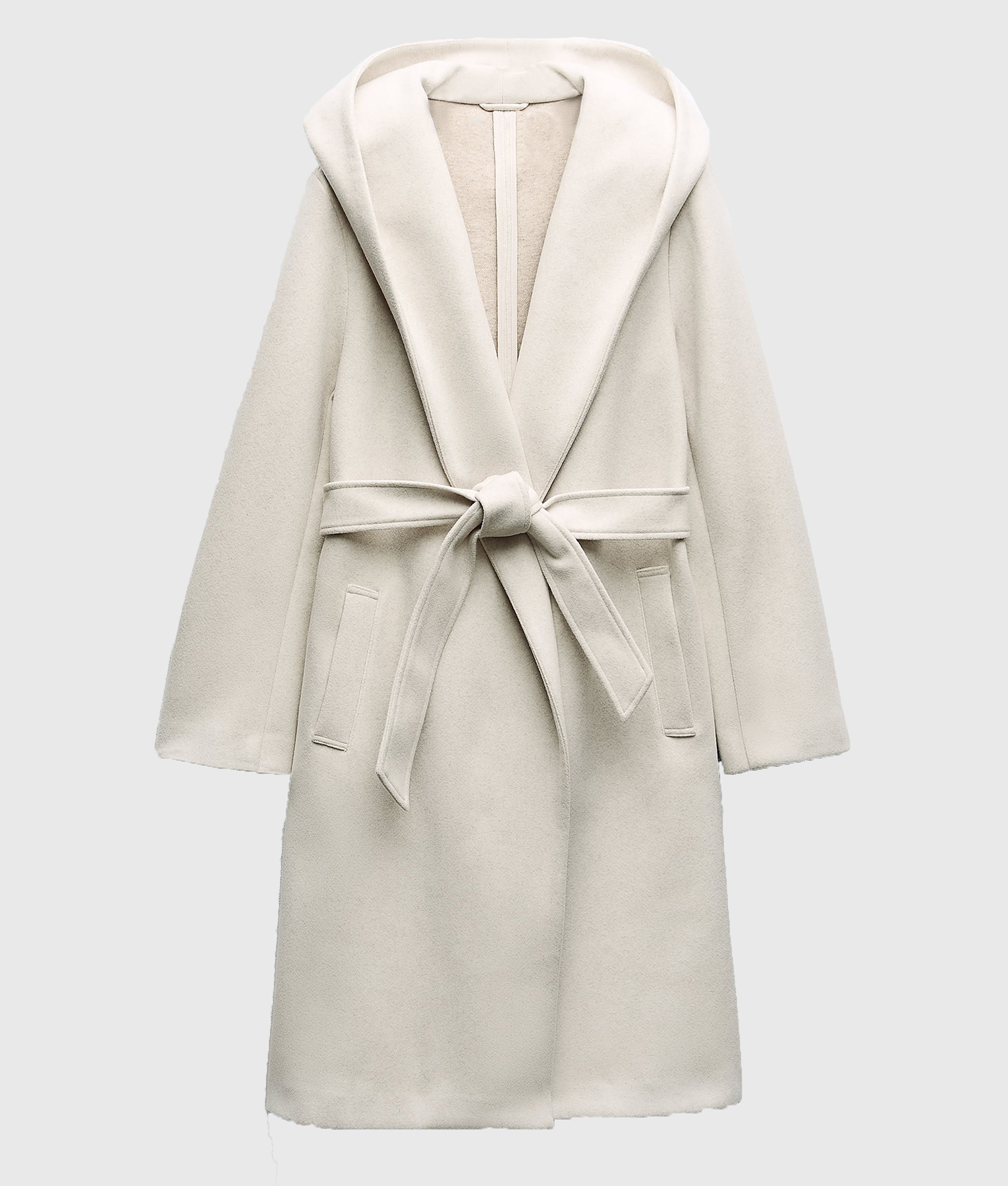 Brittany Mahomes White Hooded Trench Coat