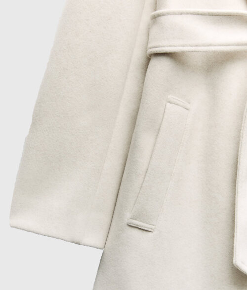 Brittany Mahomes White Hooded Trench Coat