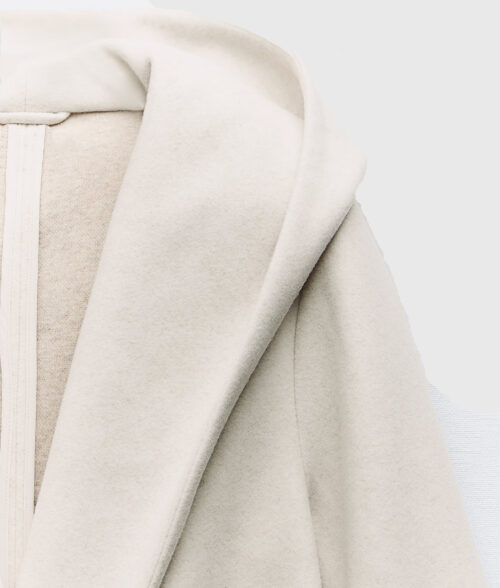 Brittany Mahomes White Hooded Trench Coat