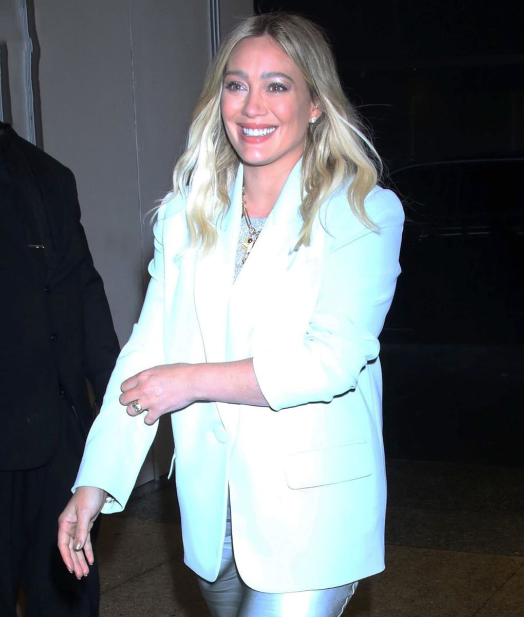 CBS Morning Show Hilary Duff White Blazer