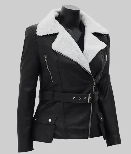 Carrie Women's Black Leather Jacket