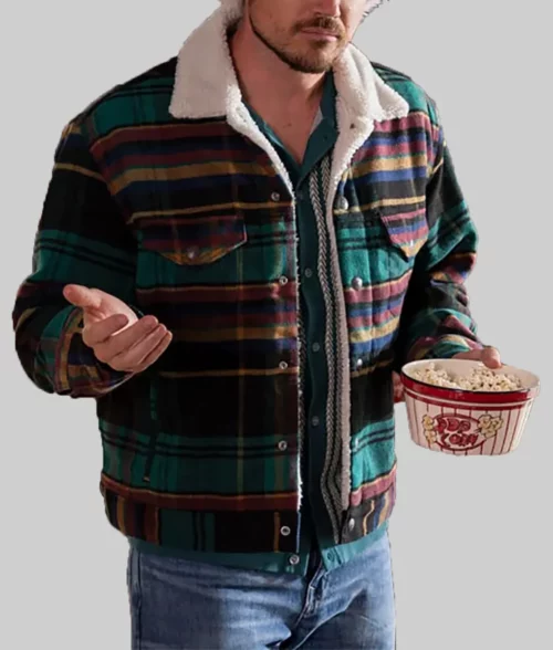 EXmas 2023 Robbie Amell Plaid Jacket