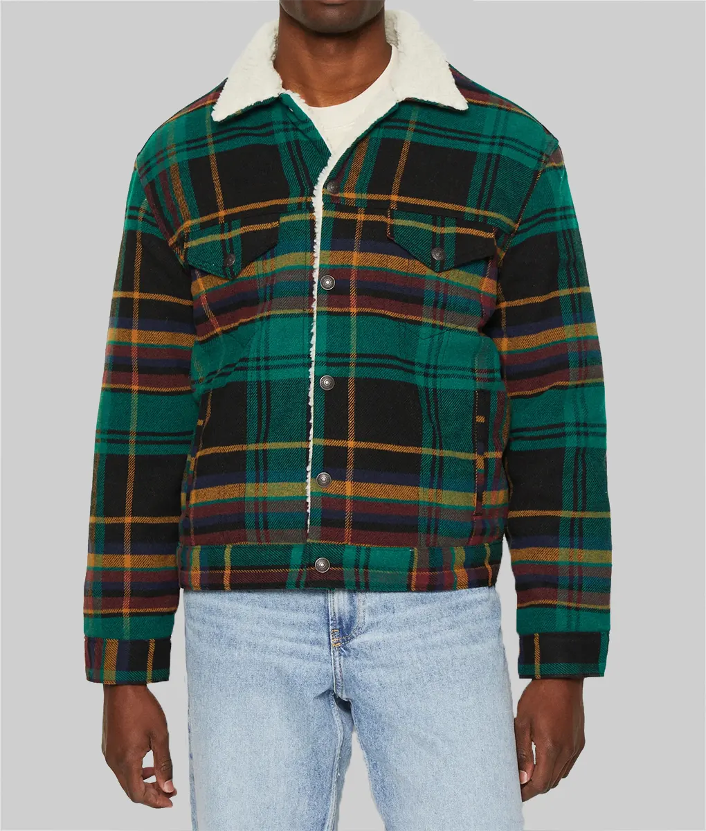 EXmas 2023 Robbie Amell Plaid Jacket