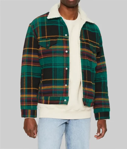 EXmas 2023 Robbie Amell Plaid Jacket