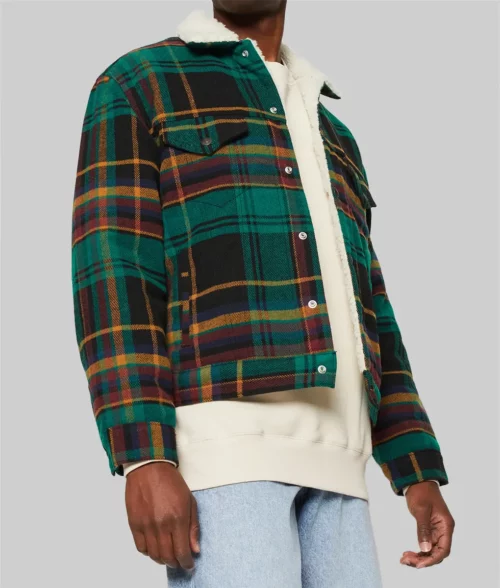 EXmas 2023 Robbie Amell Plaid Jacket