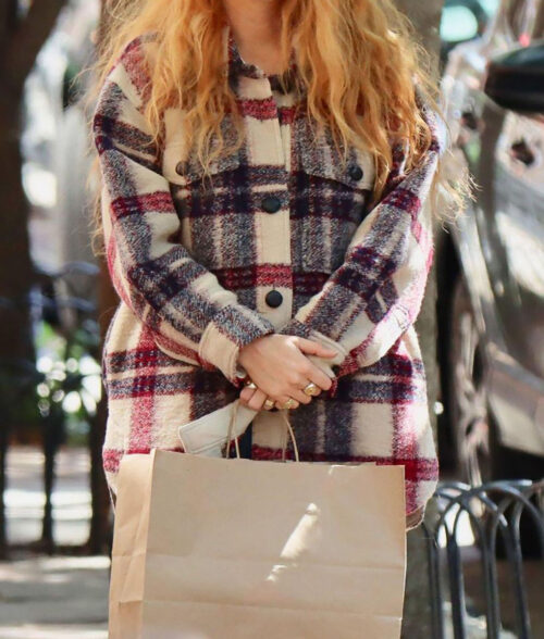 It Ends with Us Lily Bloom Plaid Jacket