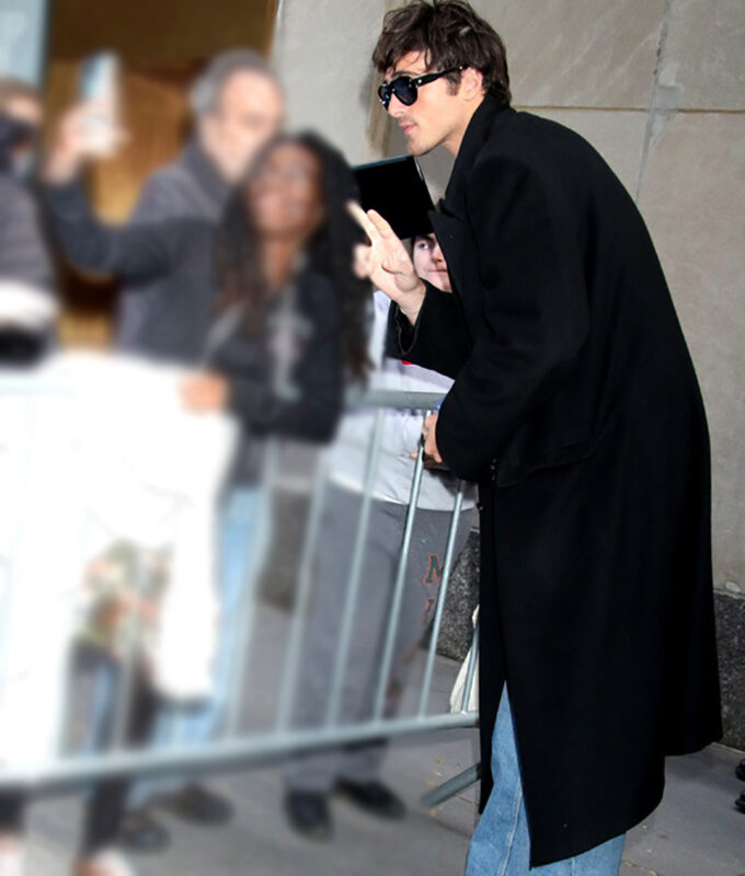 Jacob Elordi Black Long Trench Coat | The Leather City