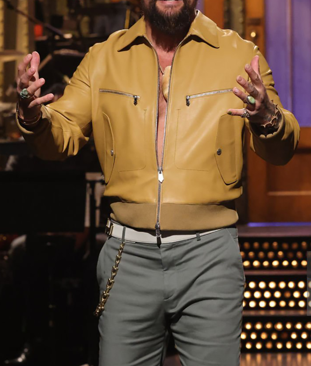 Saturday Night Live: Jason Momoa Leather Jacket | TLC