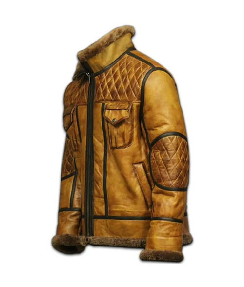 Men's B10 Bomber RAF Brown Aviator Jacket