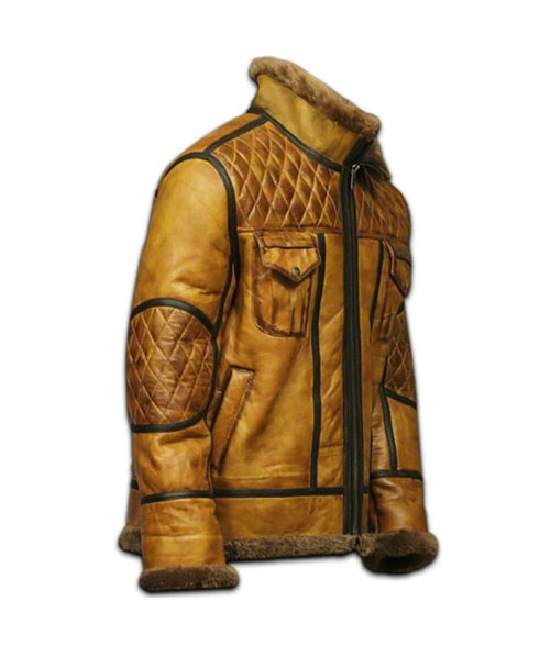 Men's B10 Bomber RAF Brown Aviator Jacket