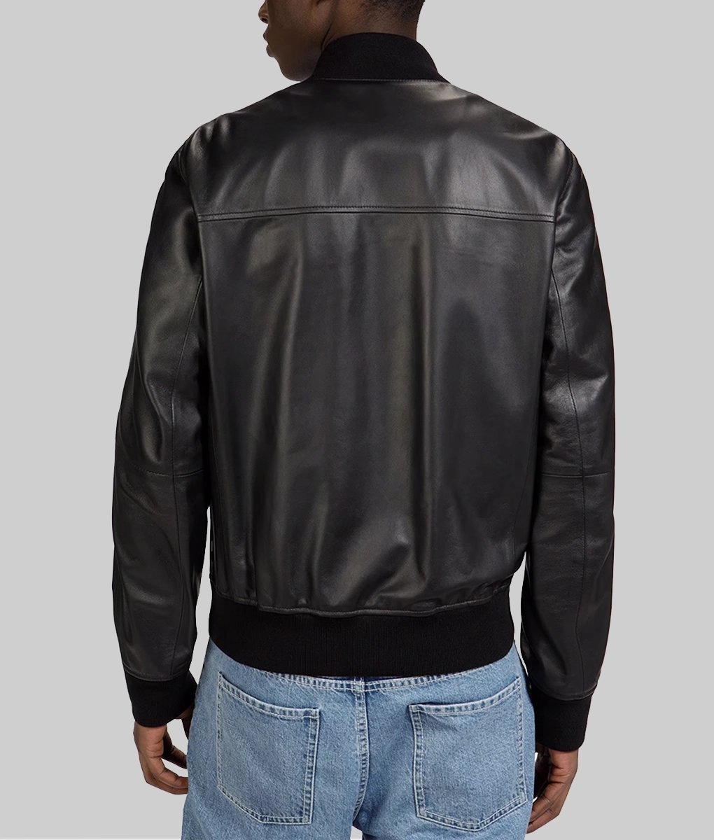 Sebastian Maniscalco Leather Jacket - Back