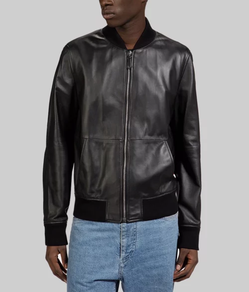Sebastian Maniscalco Leather Jacket - Front