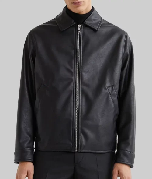 Suki Waterhouse LA Black Leather Jacket