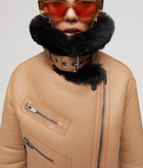 Women's Shearling Aviator Jacket