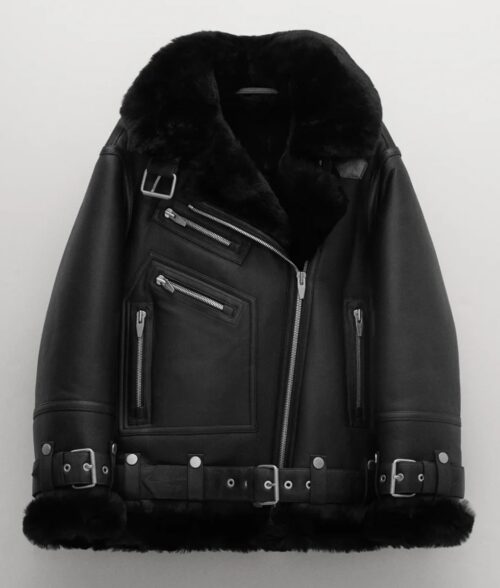 Women's Shearling Aviator Jacket