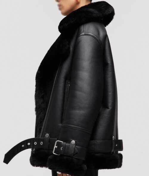 Women's Shearling Aviator Jacket