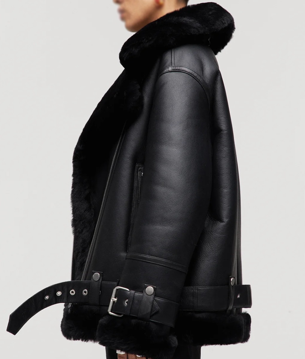 Women's Shearling Aviator Jacket