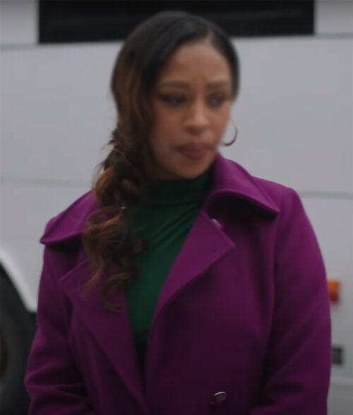 A Christmas Serenade Skye Townsend Purple Trench Coat