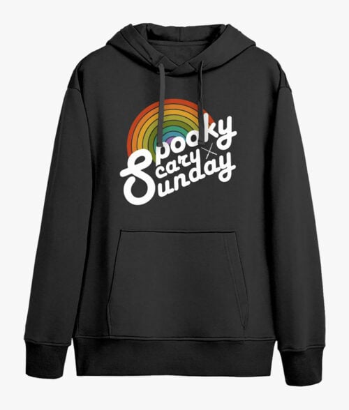 Black Unisex Spooky Scary Sunday Hoodie Coryxkenshin