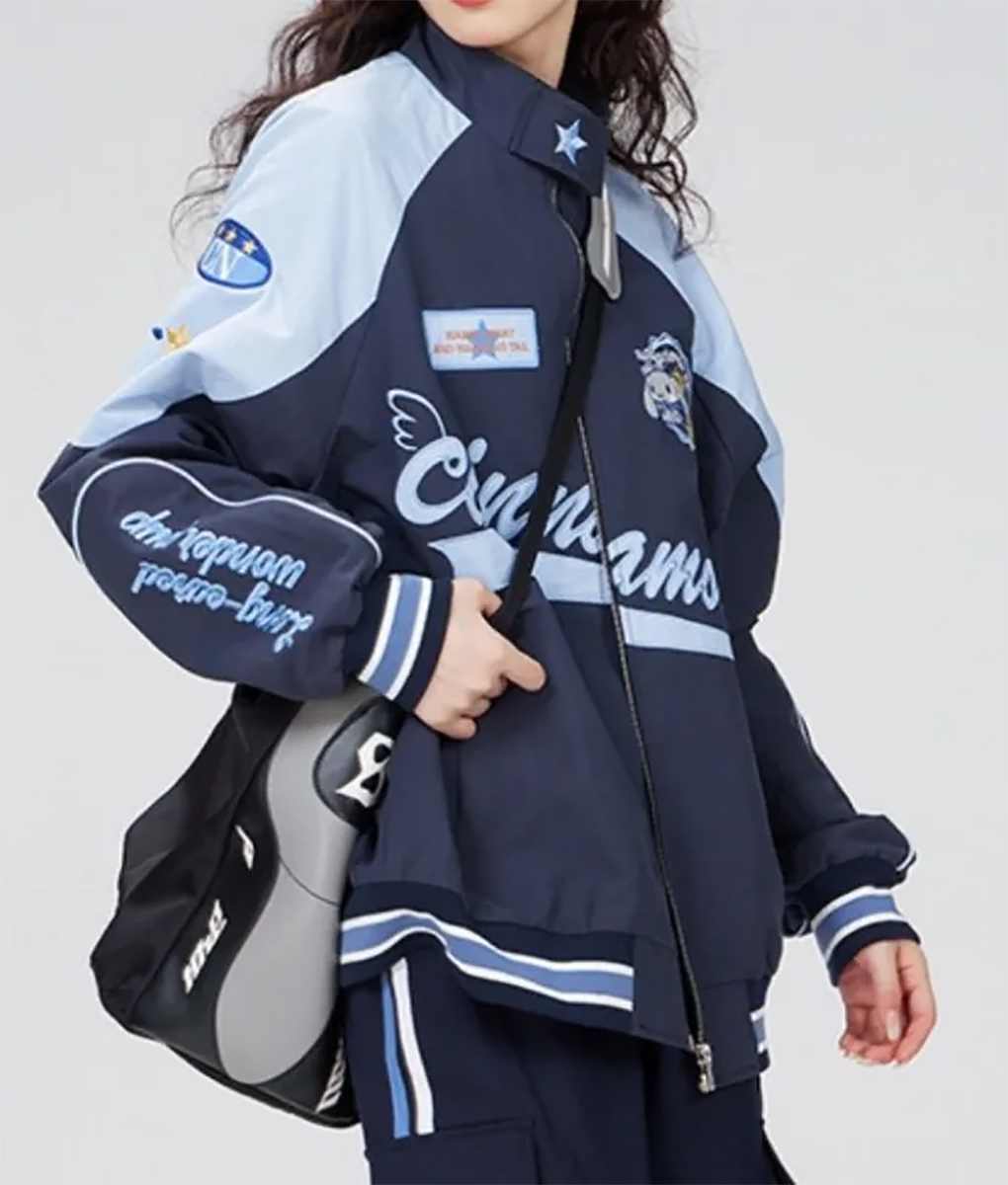 Cinnamoroll Racer Jacket Sanrio Cinnamoroll Bomber Jacket