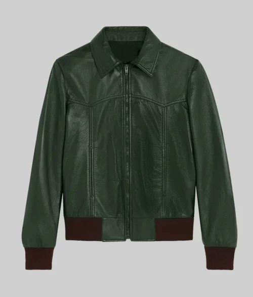 Donald Glover Green Leather Jacket-Generic