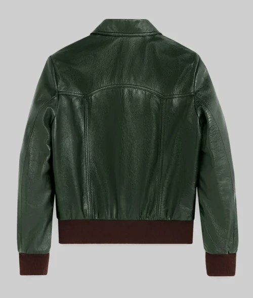 Donald Glover Green Leather Jacket-Generic