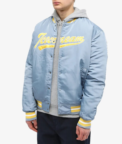 Jalen Hurts Ice Cream Baseball Jacket | The Leather City