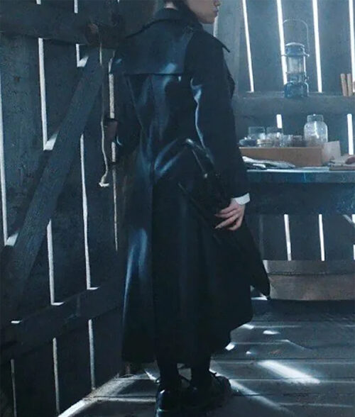 Jenna Ortega Wednesday Addams Black Trench Coat