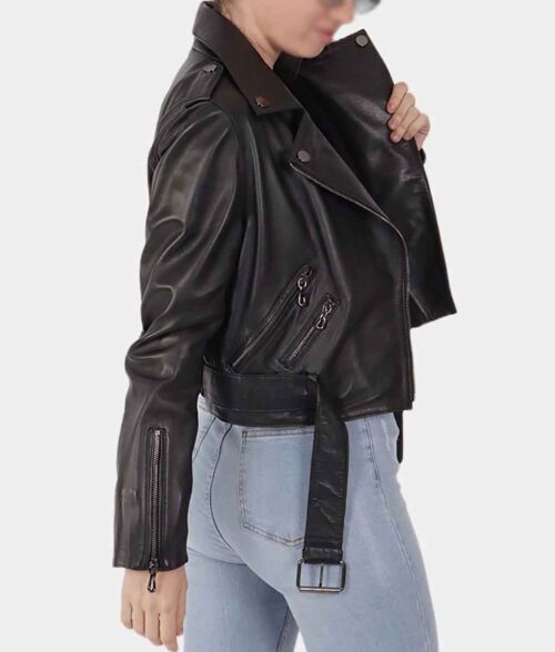 Esther Black Biker Jacket
