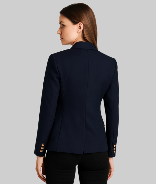 Fool Me Once Michelle Keegan Blue Blazer-BackView
