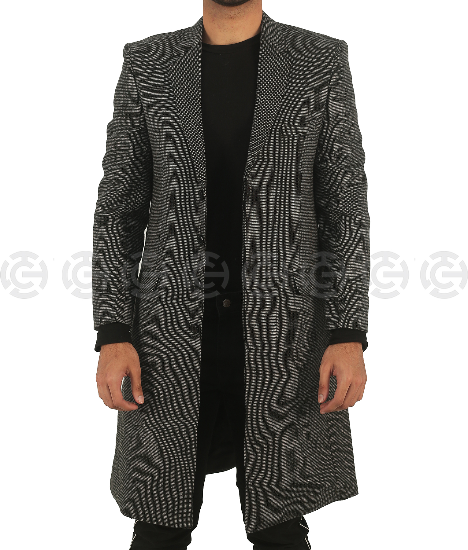 Idris Elba Luther Grey Coat - Clearance Item