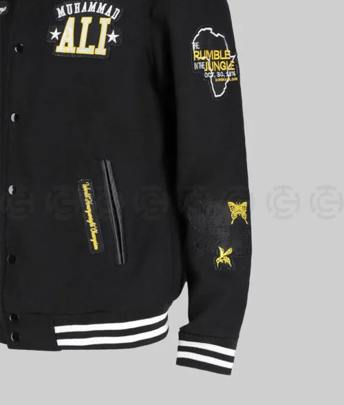 Jalen Hurts Muhammad Ali Black Jacket - Zoom View