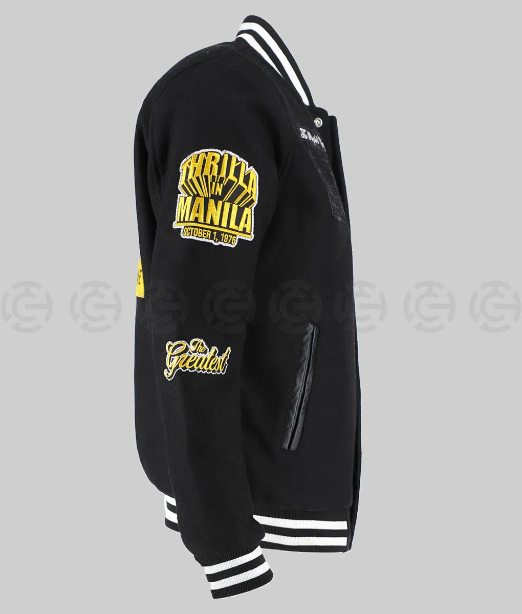 Jalen Hurts Muhammad Ali Black Jacket - Side View