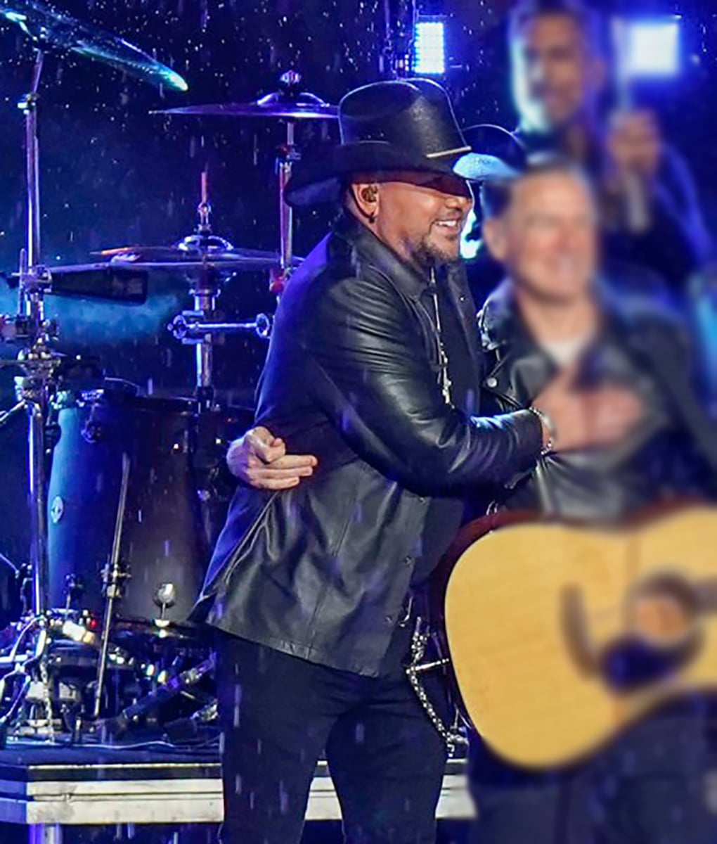 Jason Aldean Black Leather Jacket