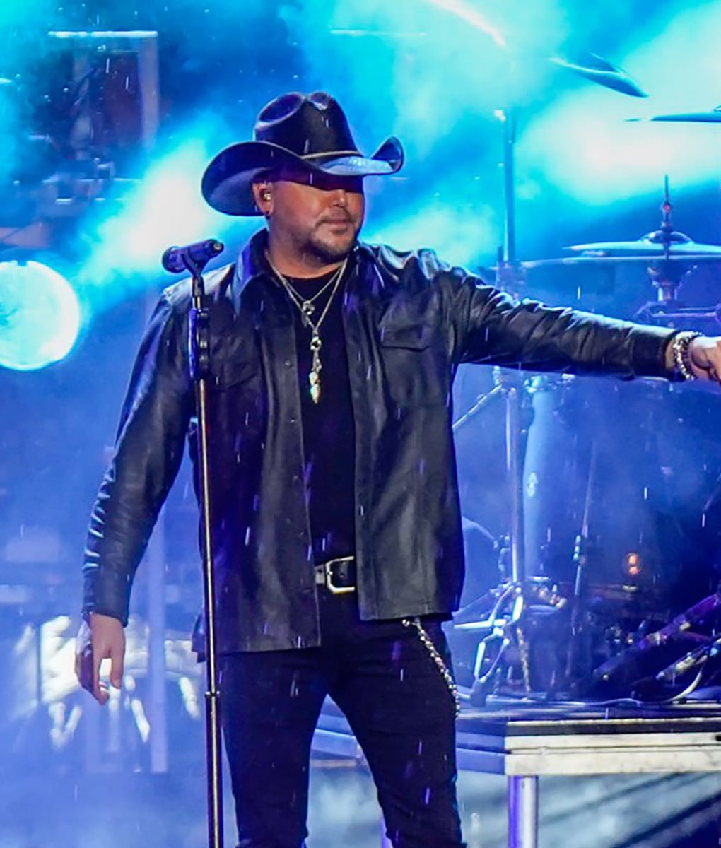 Jason Aldean Black Leather Jacket