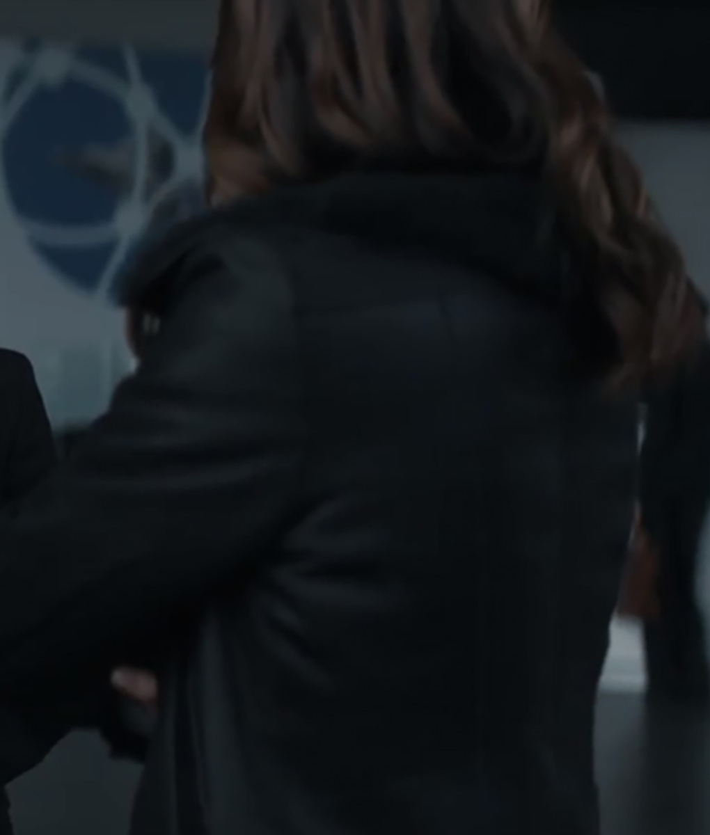 Reacher Serinda Swan Black Aviator Jacket