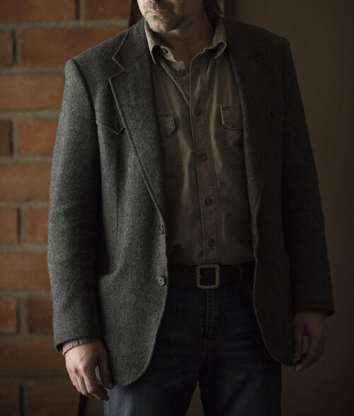 True Detective Colin Farrell Grey Blazer - Grey Wool Blazer Mens | Men's Wool Blend Blazer - Front View