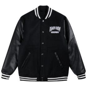 Death Row Records Black Varsity Jacket | TLC