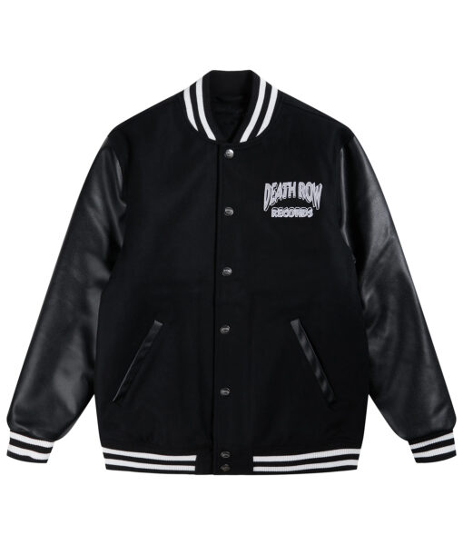 Death Row Records Black Varsity Jacket | TLC
