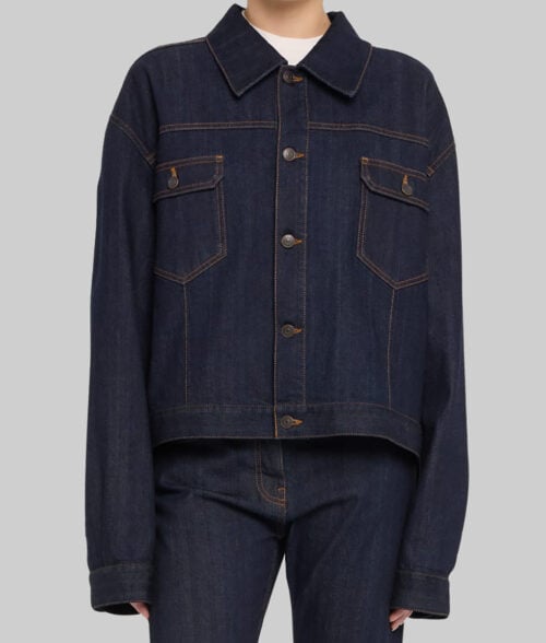 Kendall Jenner Dark Blue Denim Jacket