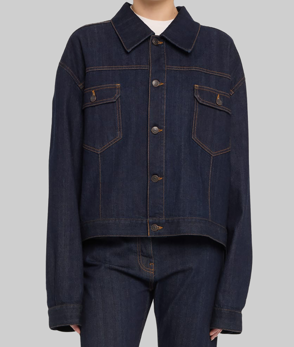 Kendall Jenner Dark Blue Denim Jacket